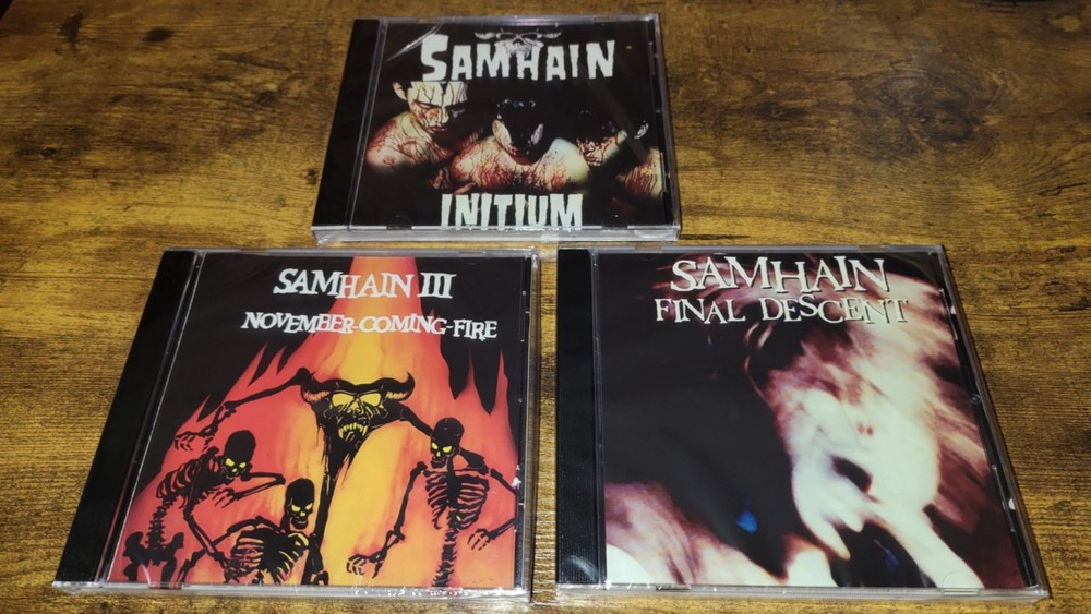 Samhain – 3CD -Initium – November Coming Fire – Final Descent – Import – Sealed
