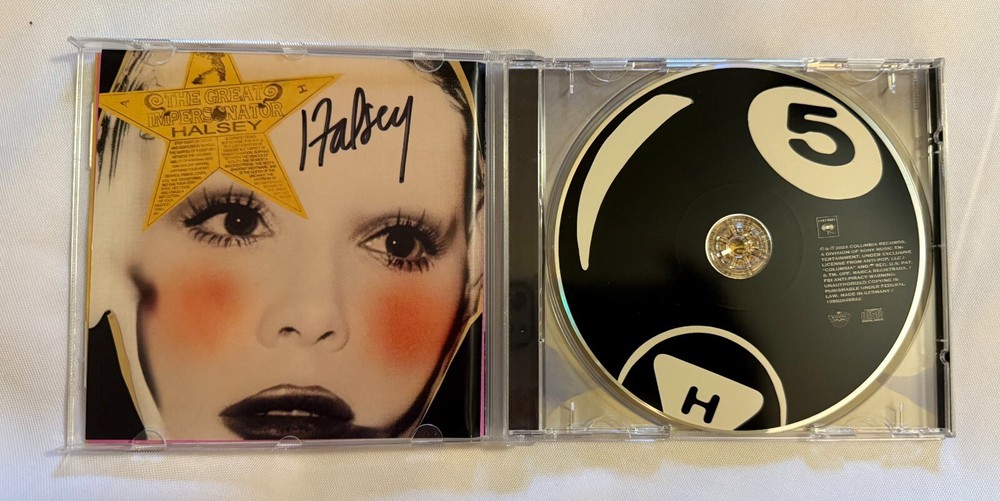 HALSEY Signed/Autographed «The Great Impersonator» CD New/Unsealed/Small Crack
