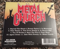 METAL CHURCH Holland Factor Live 1991 Digipak Ltd200 CD JUDAS PRIEST Heavy Metal