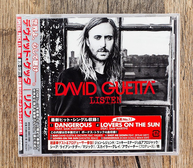 David Guetta – Listen [CD Japan 2014] BRAND NEW Promo