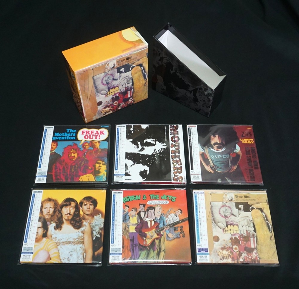 Frank Zappa – Mini LP CD 6 Titles Set + Uncle Meat Promo Box Paper Sleeve Obi JP