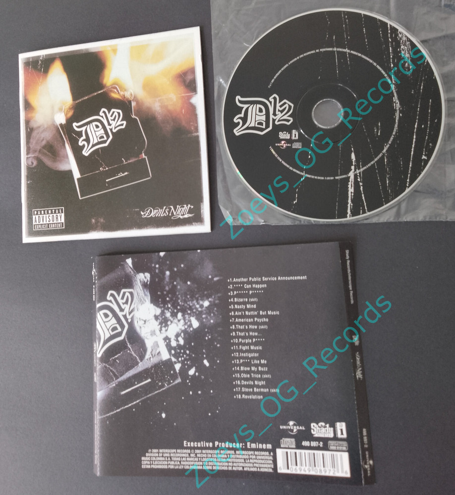 (Import CD) D12 – Devils Night 2001 – Eminem – Rare – South America Edition