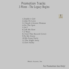 R&B/Soul.. White CD. J-Wonn – The Legacy Begins