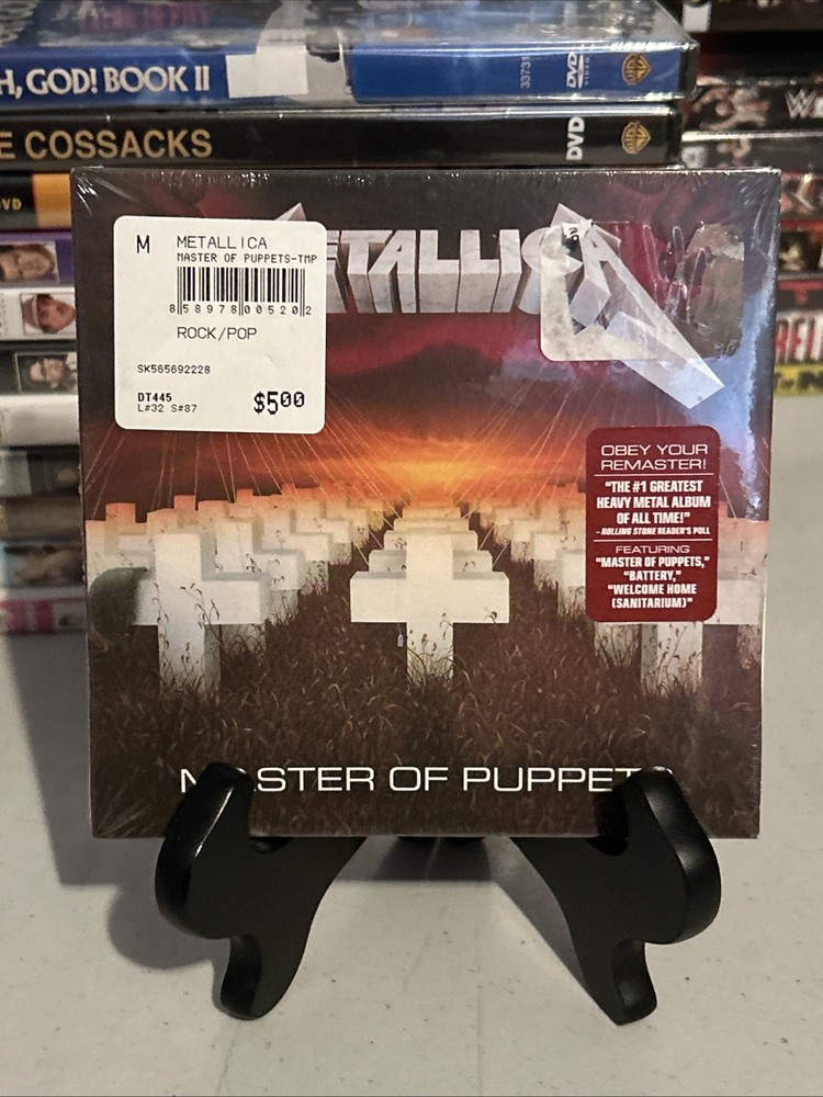 Master of Puppets by Metallica [Remastered] (CD, Nov-2017, Blackened) *NEW*