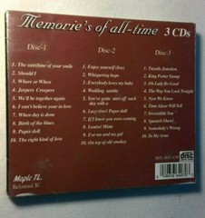 Memorie’s of all-time 3 CD’s, Music CD, Sealed, Various Artists[New]